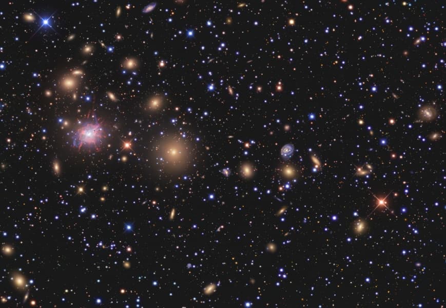 APOD: Galaxies of the Perseus Cluster - May 8, 2009