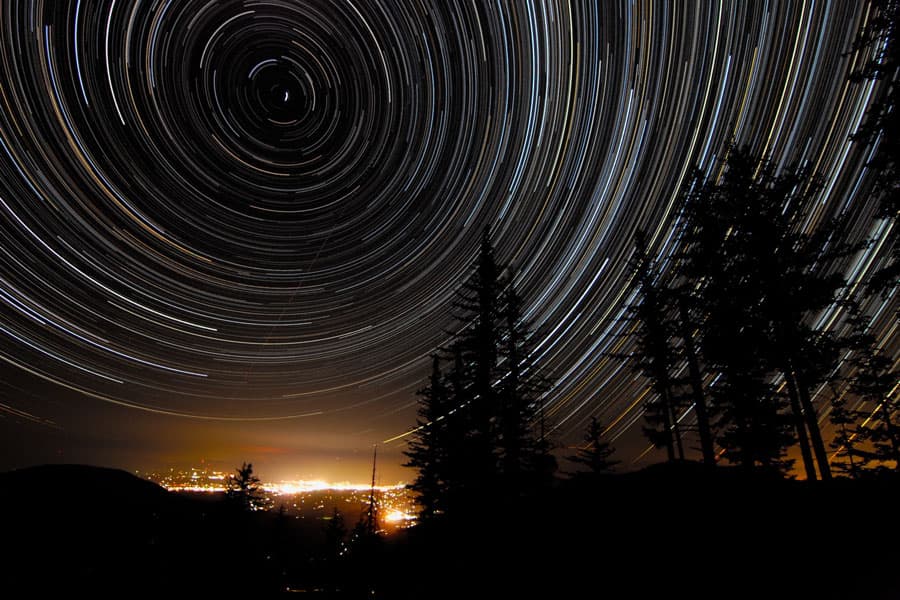 APOD: Star Trails Over Oregon - September 9, 2009
