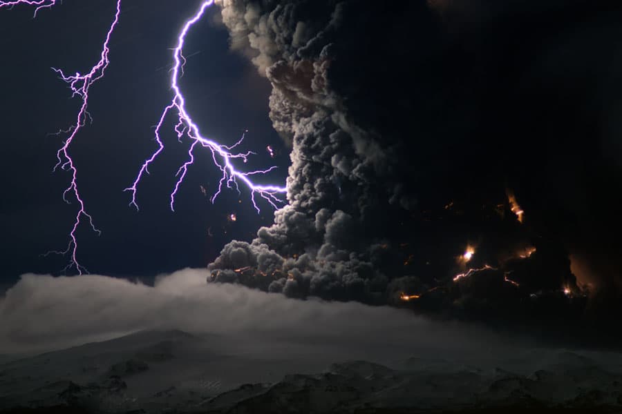 APOD: Ash and Lightning Above an Icelandic Volcano - April 19, 2010
