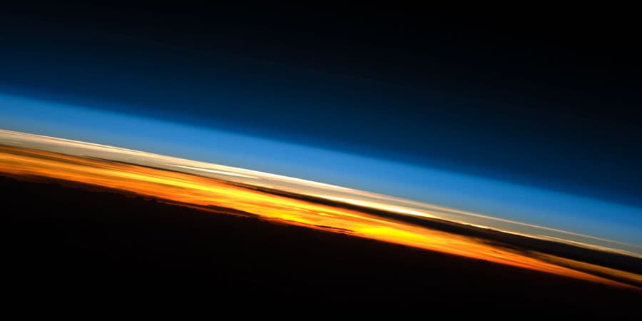 APOD: Sunset from the International Space Station - June 23, 2010
