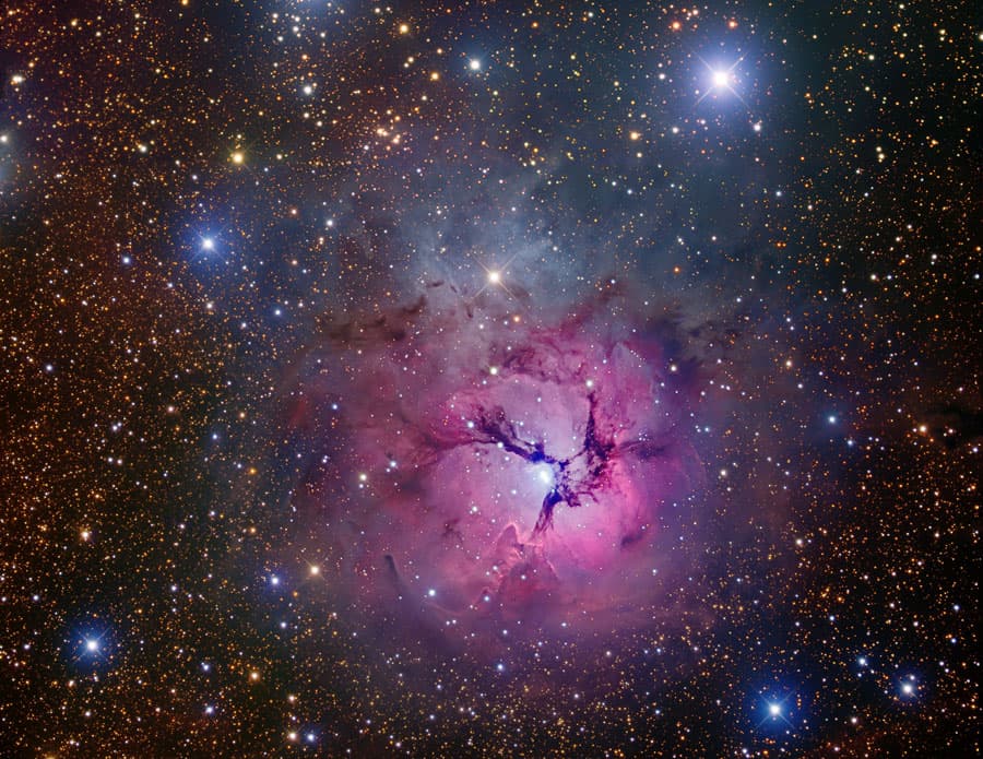 APOD: The Trifid Nebula is Stars and Dust - July 28, 2010