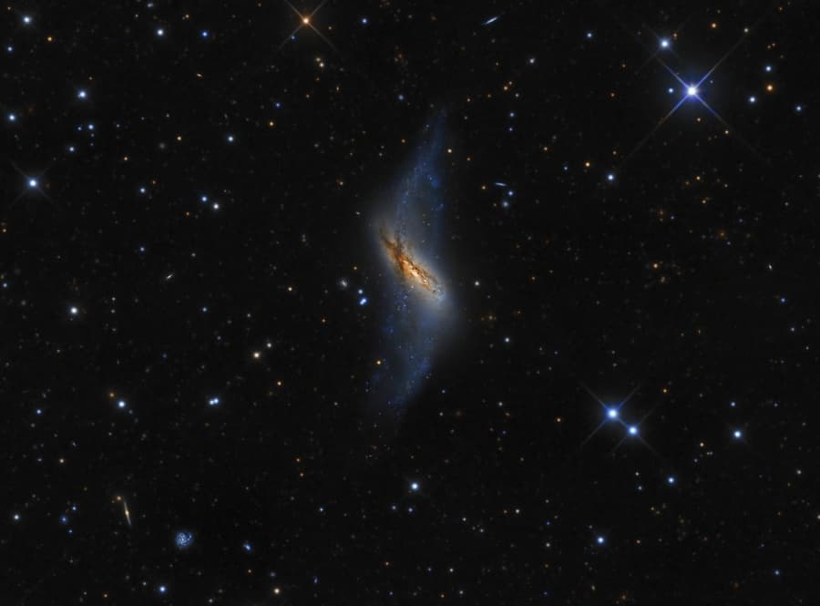 APOD: Polar Ring Galaxy NGC 660 - January 22, 2011