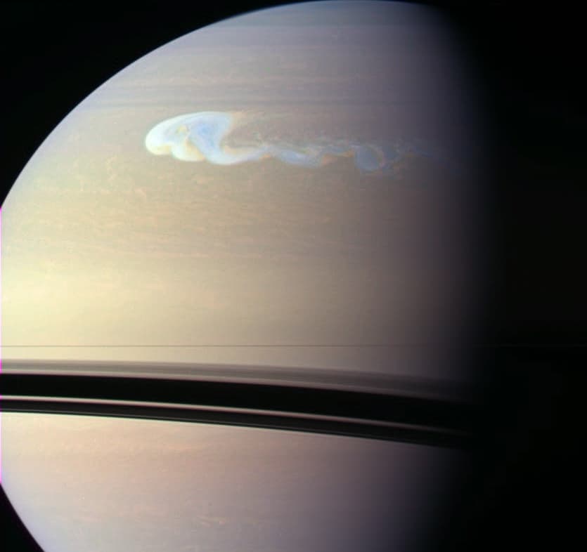 APOD: Saturn Storm - January 19, 2011