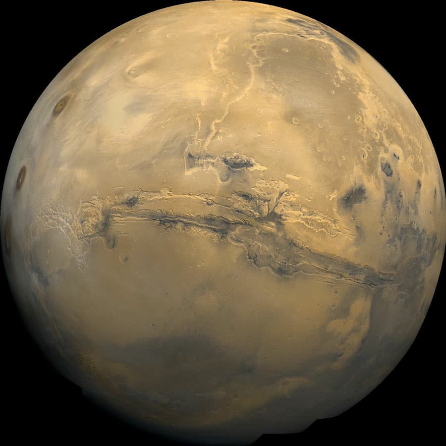 APOD: Valles Marineris: The Grand Canyon of Mars - March 27, 2011