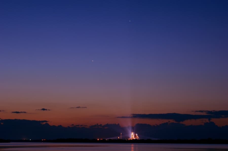 APOD: Planets, Endeavour at Dawn - May 21, 2011