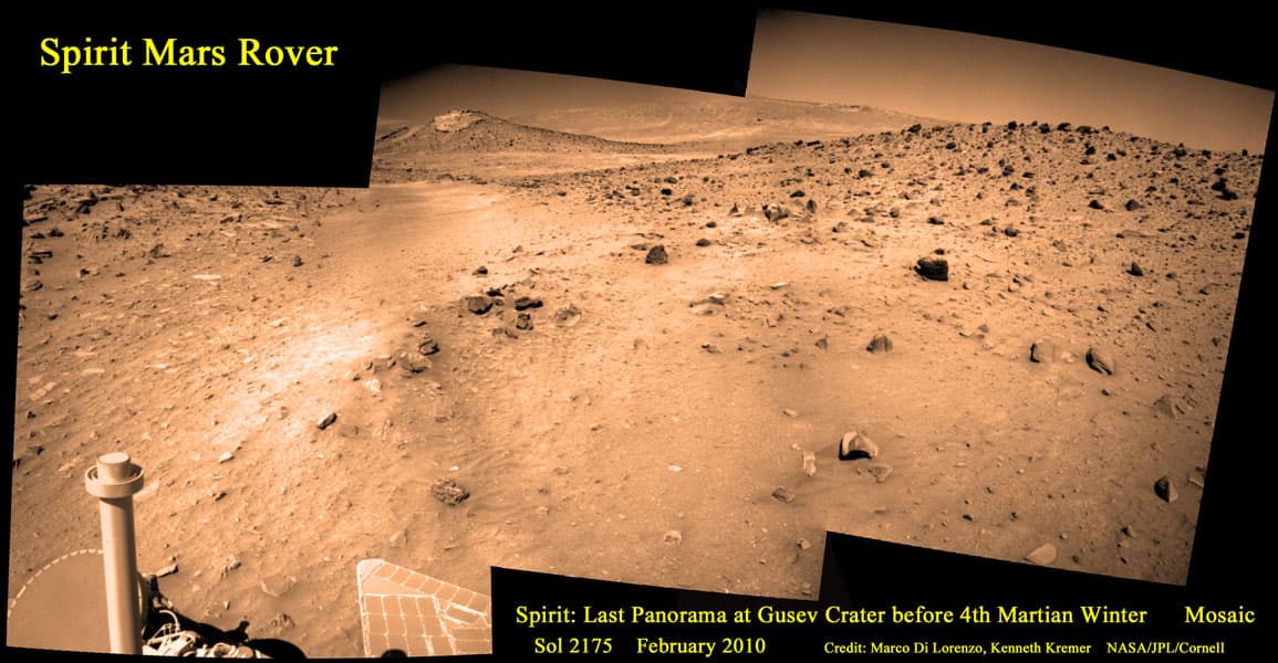 NASA APOD May 30, 2011: Last Panorama of the Spirit Rover on Mars