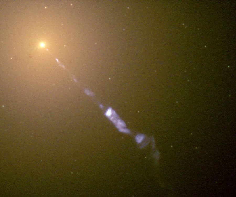 APOD: A Jet from Galaxy M87 - August 28, 2011