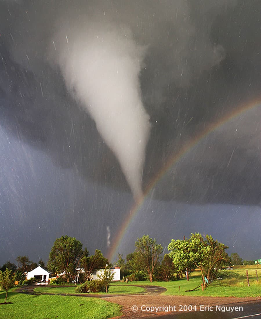 APOD: Tornado and Rainbow Over Kansas - August 14, 2011