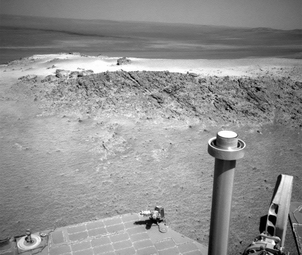 APOD: Opportunity Rover Spots Greeley Haven on Mars - January 25, 2012