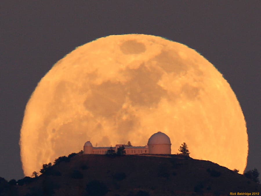 APOD: Lick Observatory Moonrise - March 10, 2012