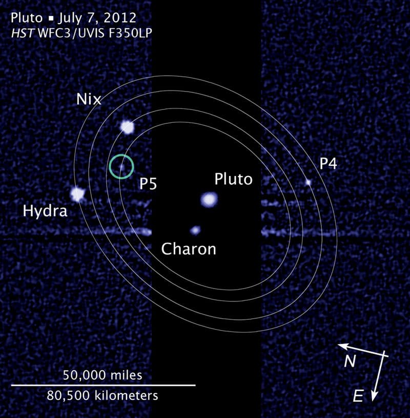 APOD: Fifth Moon Discovered Orbiting Pluto - July 16, 2012