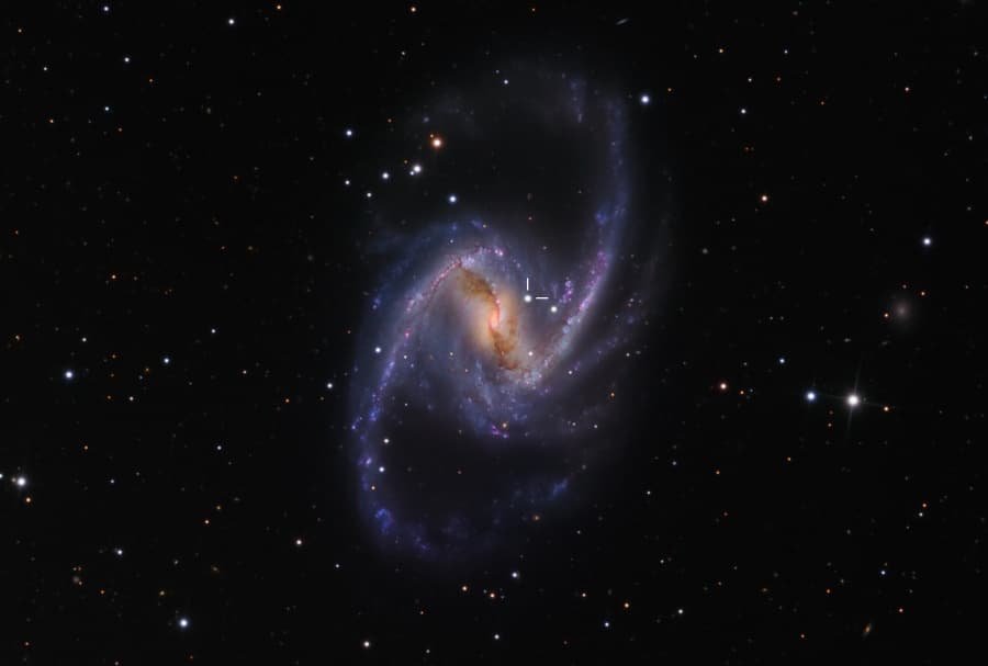APOD: NGC 1365: Majestic Spiral with Supernova - November 24, 2012