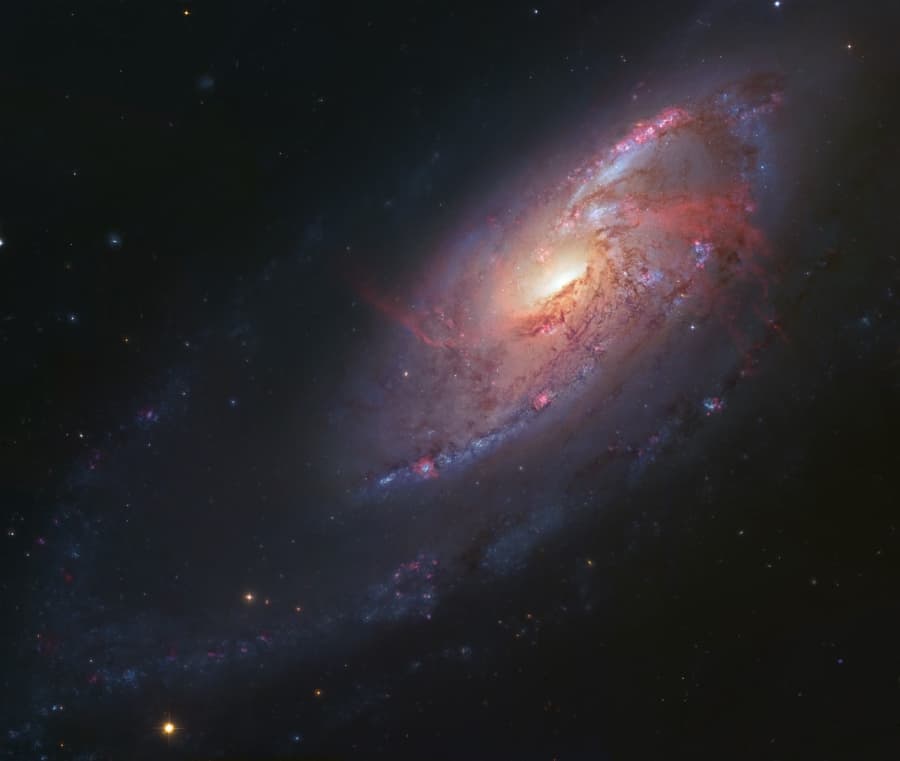APOD: The Arms of M106 - February 6, 2013