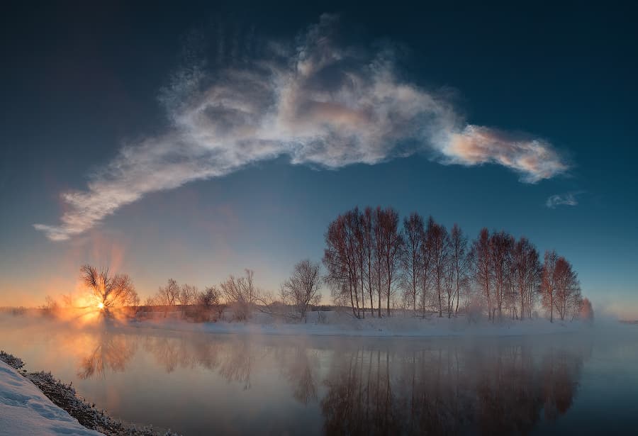 APOD: Miass River Sunrise - March 2, 2013