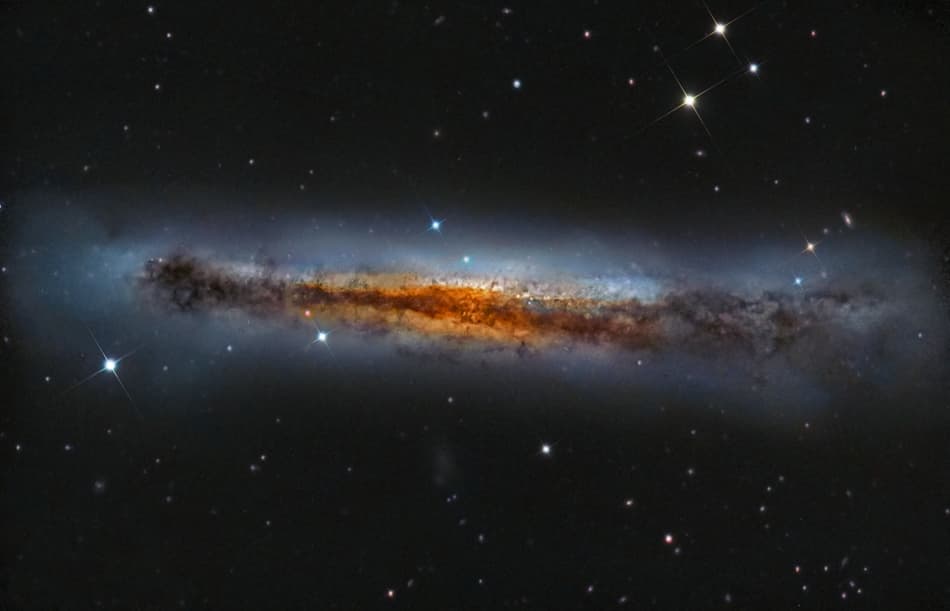 APOD: Edge-on NGC 3628 - June 20, 2013