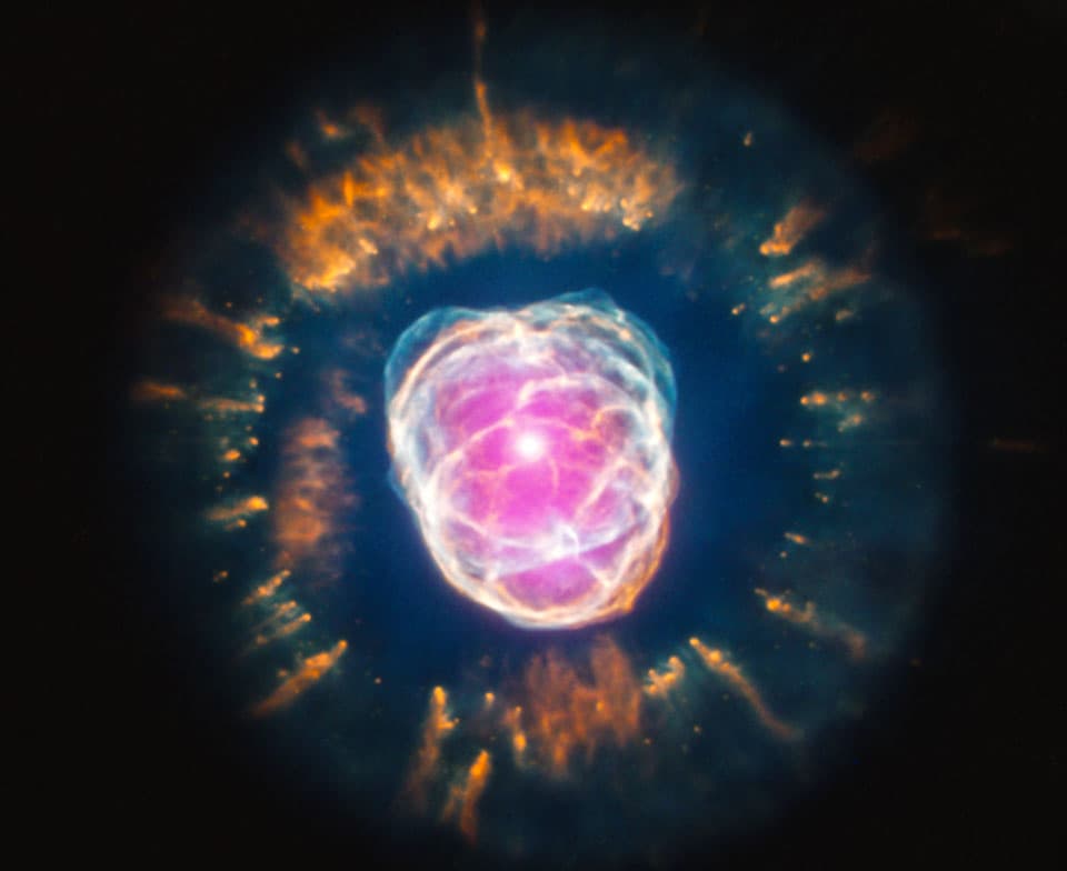 APOD: NGC 2392 from Hubble and Chandra - July 30, 2013