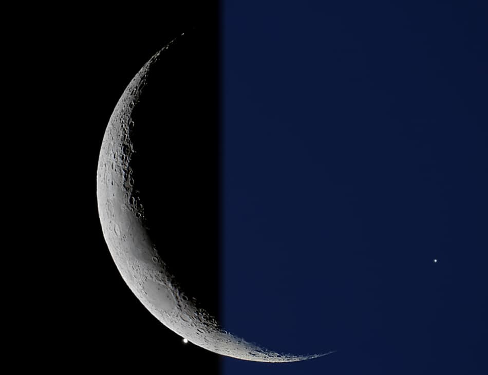 APOD: Crescent Moon Meets Evening Star - September 13, 2013