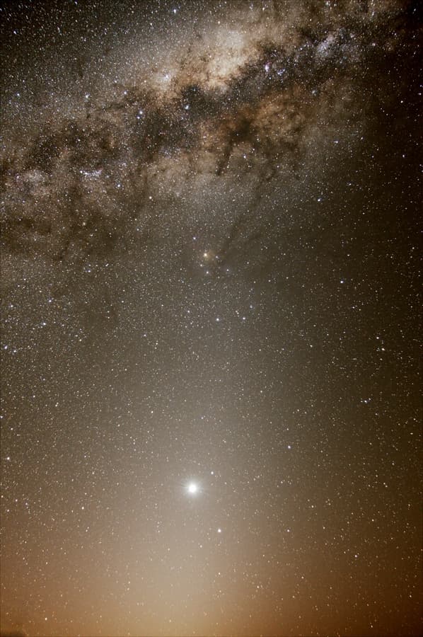 APOD: Venus, Zodiacal Light, and the Galactic Center - October 18, 2013