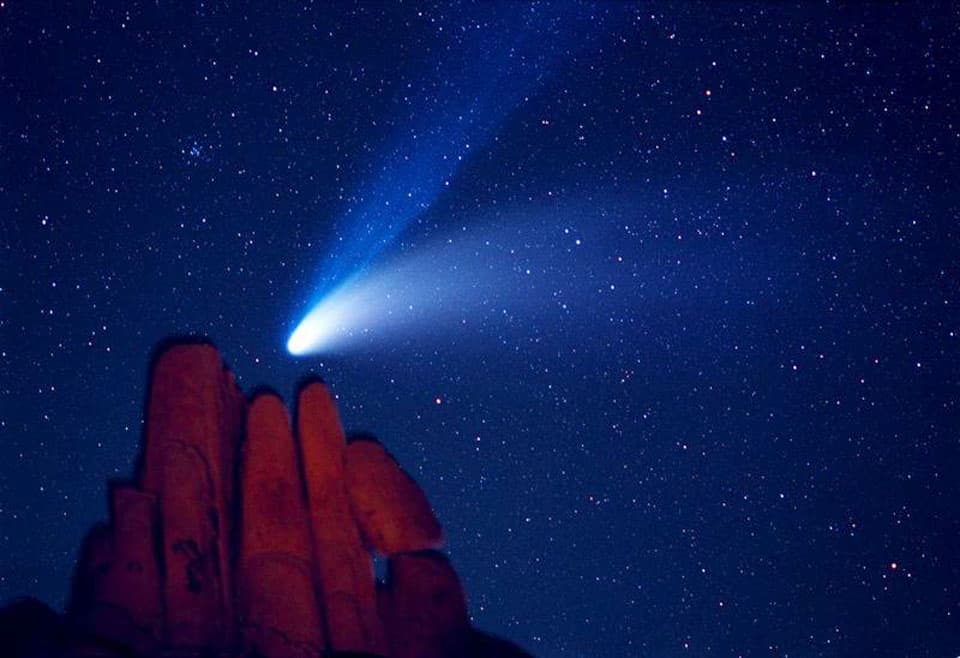 APOD: Comet Hale-Bopp Over Indian Cove - November 24, 2013