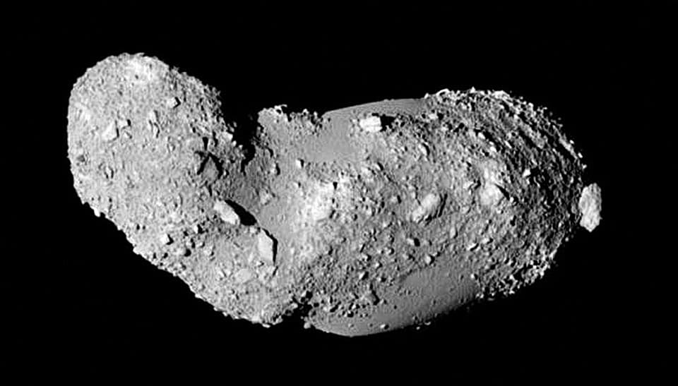 APOD: The Missing Craters of Asteroid Itokawa - February 9, 2014