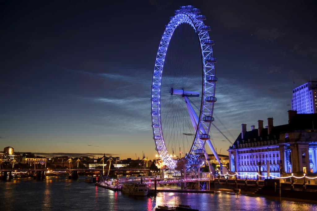APOD: Noctilucent Clouds over London - July 10, 2014