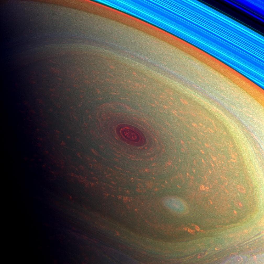 APOD: Saturn's Swirling Cloudscape - August 6, 2014