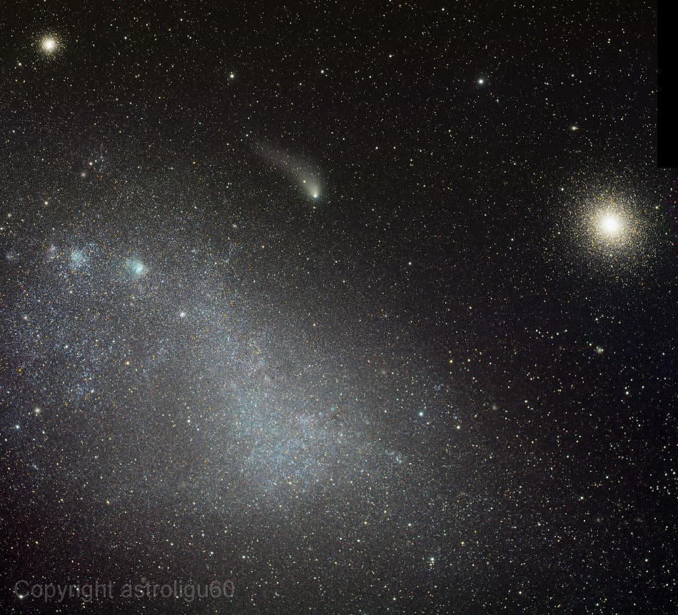 APOD: Cloud, Clusters and Comet Siding Spring - September 4, 2014