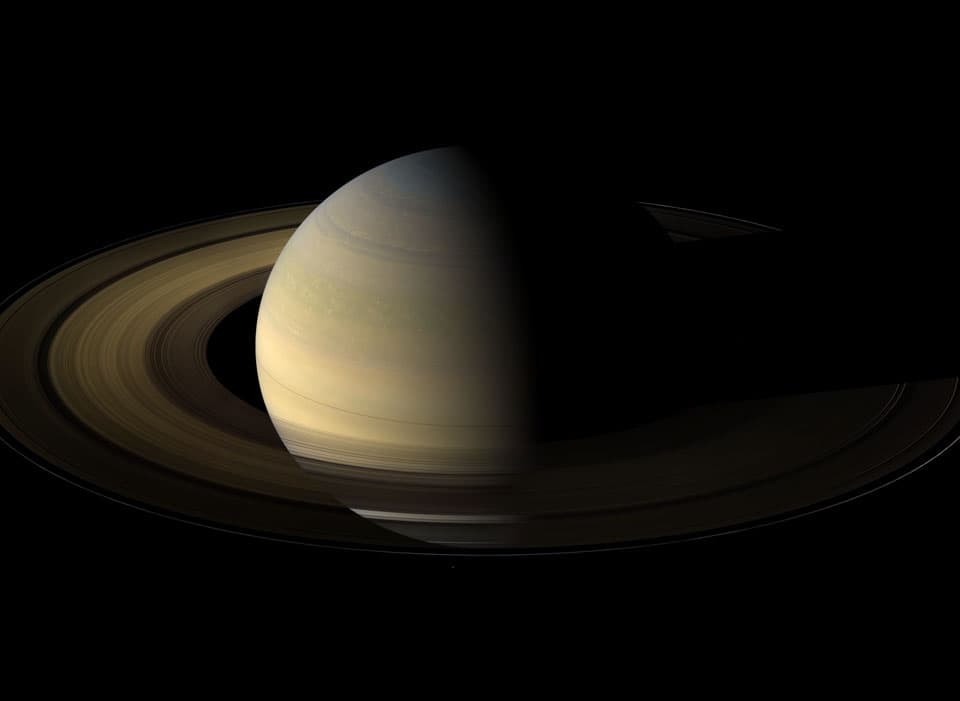 APOD: Saturn at Equinox - September 21, 2014