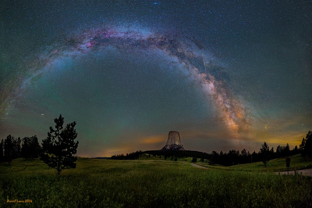 APOD: Milky Way over Devils Tower - October 31, 2014