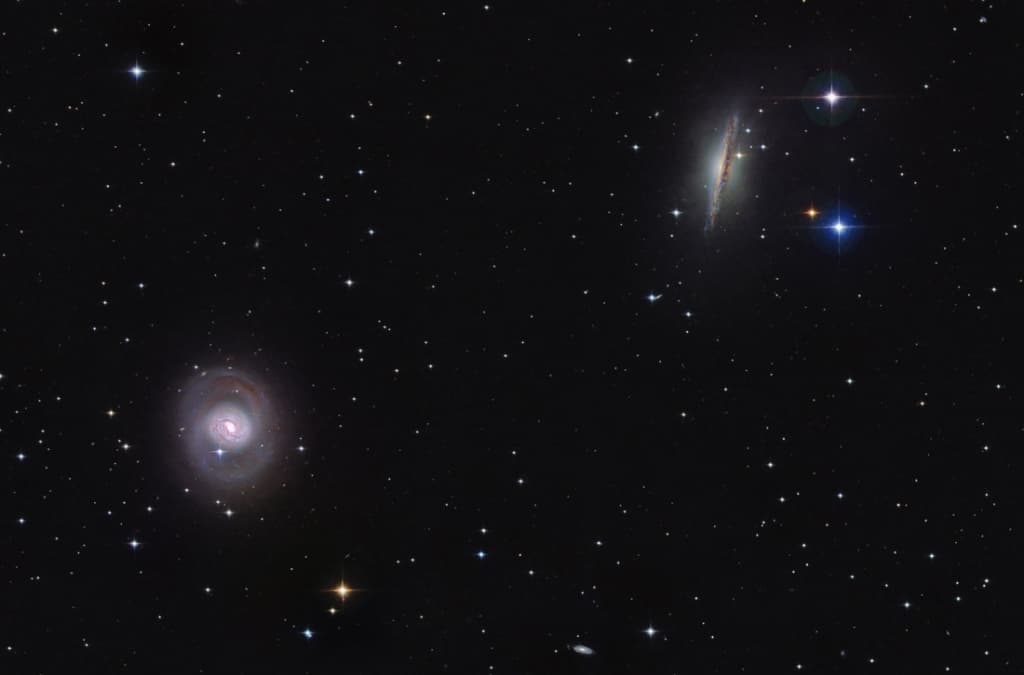 APOD: Cetus Duo M77 and NGC 1055 - December 26, 2014