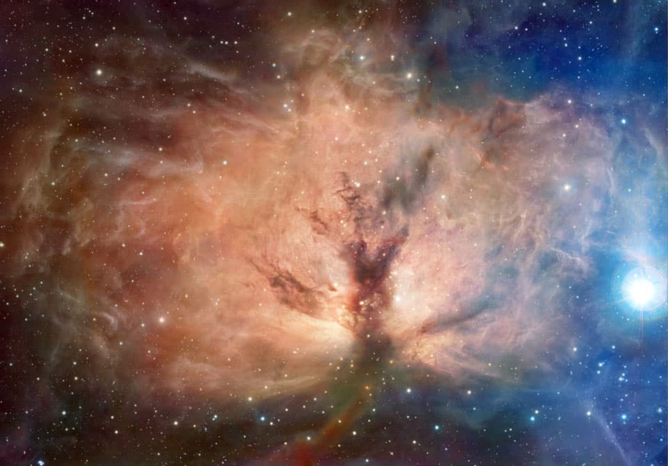 APOD: The Flame Nebula in Visible and Infrared - December 9, 2014