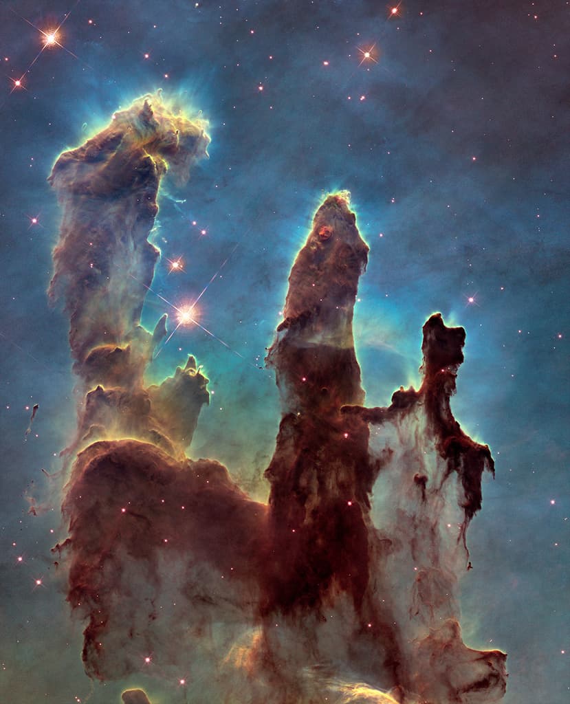 APOD: Hubble 25th Anniversary: Pillars of Creation - January 7, 2015