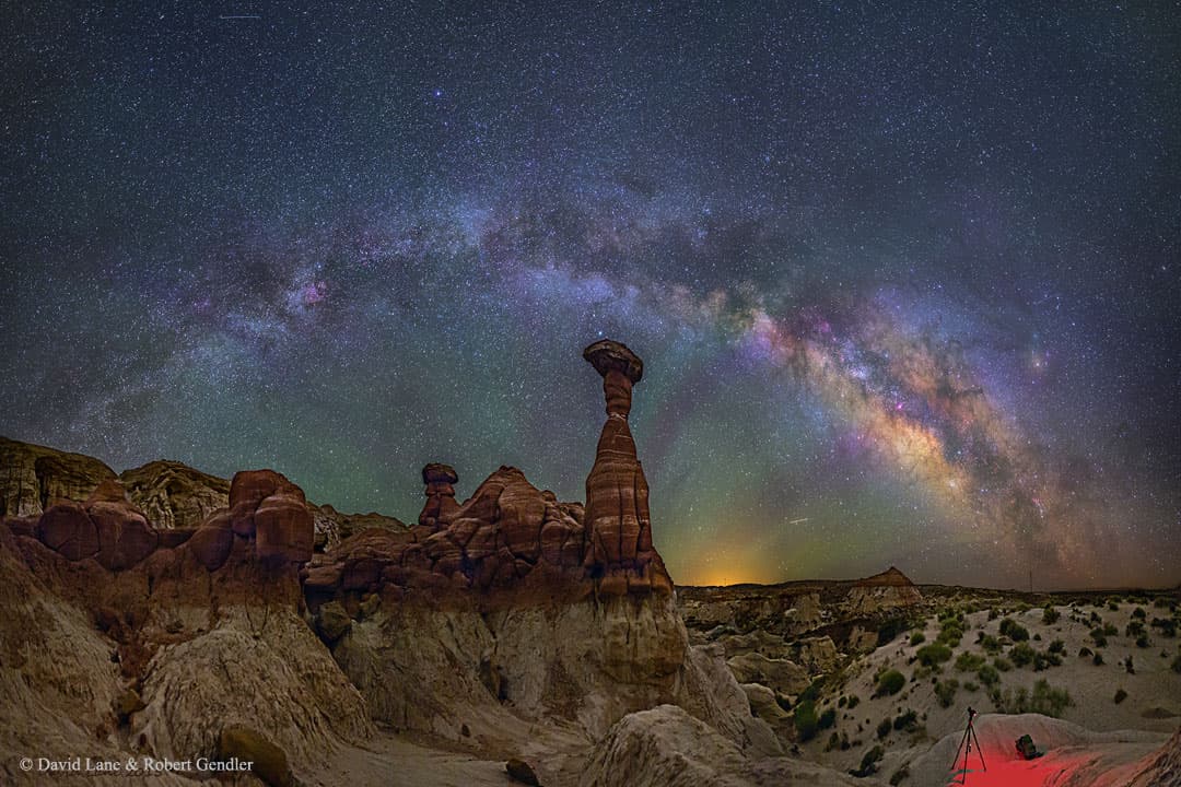 APOD: The Milky Way Over the Arizona Toadstools - February 23, 2015