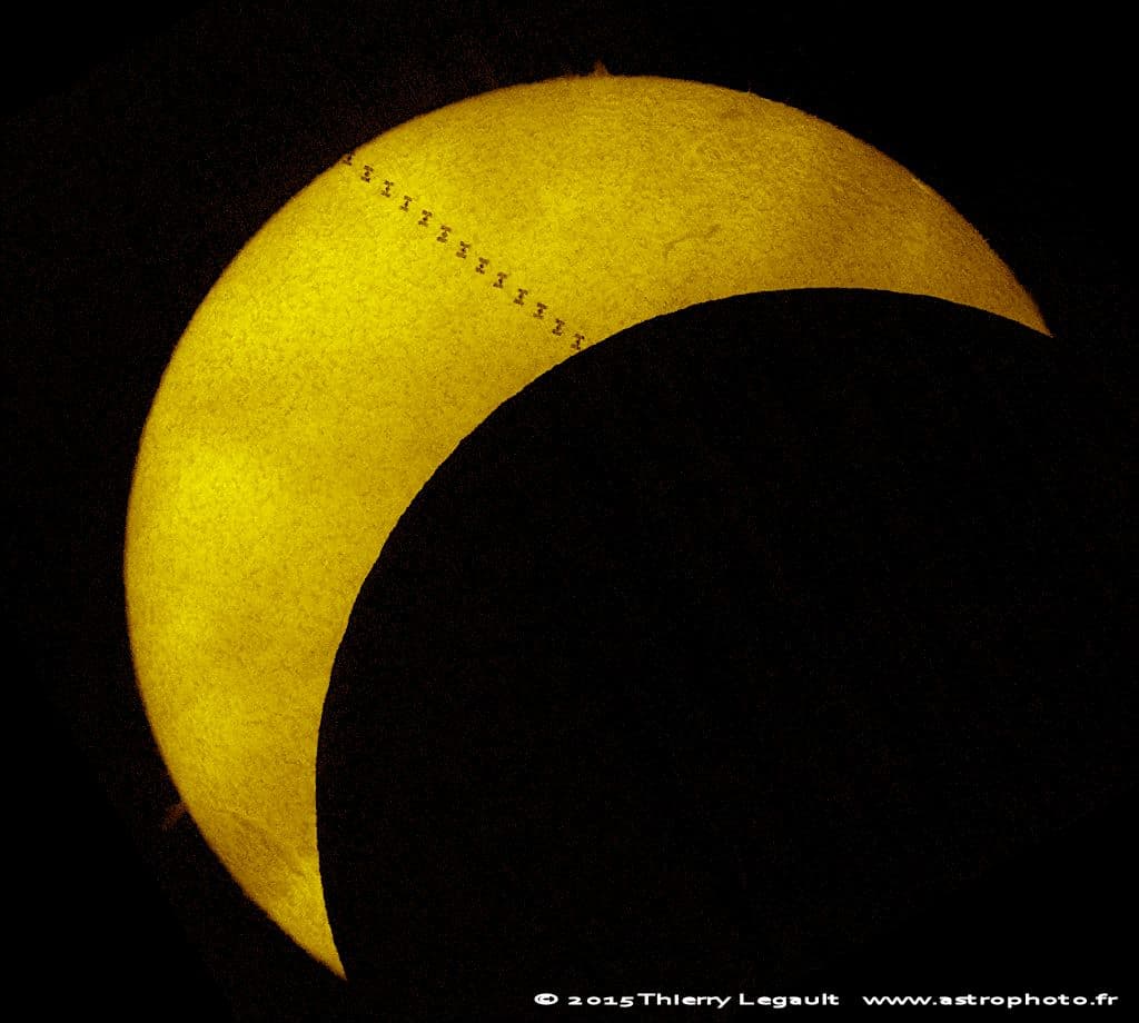APOD: A Double Eclipse of the Sun - March 22, 2015