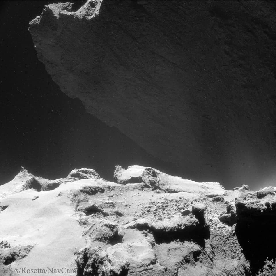 APOD: A Cliff Looming on Comet 67P - May 20, 2015