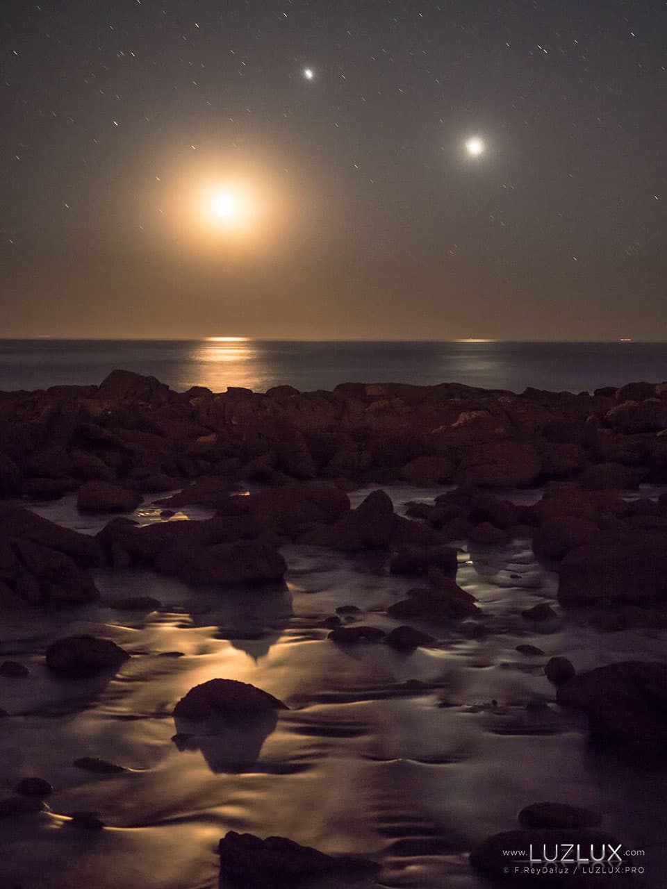 APOD: Triple Conjunction Over Galician National Park - June 24, 2015
