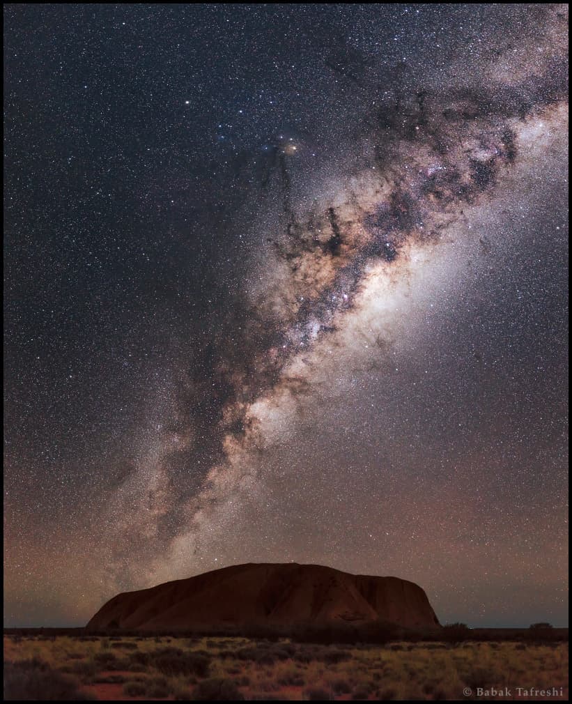 APOD: Milky Way over Uluru - July 30, 2015