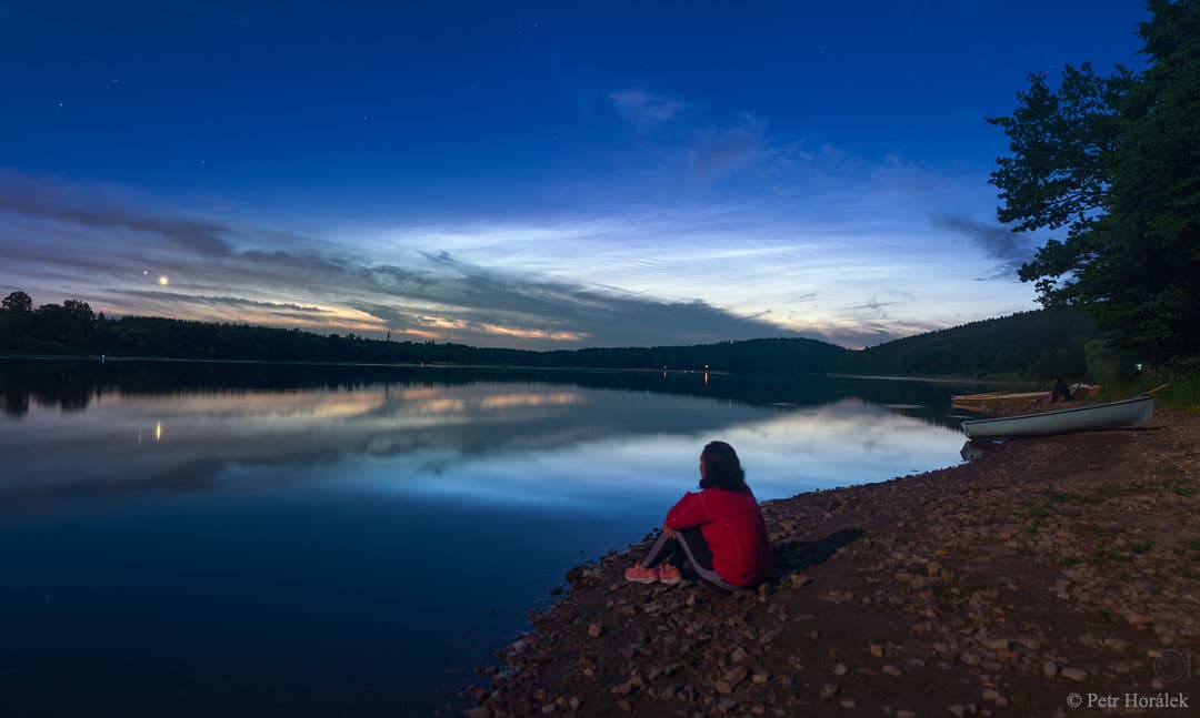 APOD: Venus, Jupiter, and Noctilucent Clouds - July 1, 2015