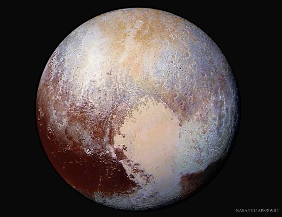 APOD: Pluto in Enhanced Color - August 31, 2015