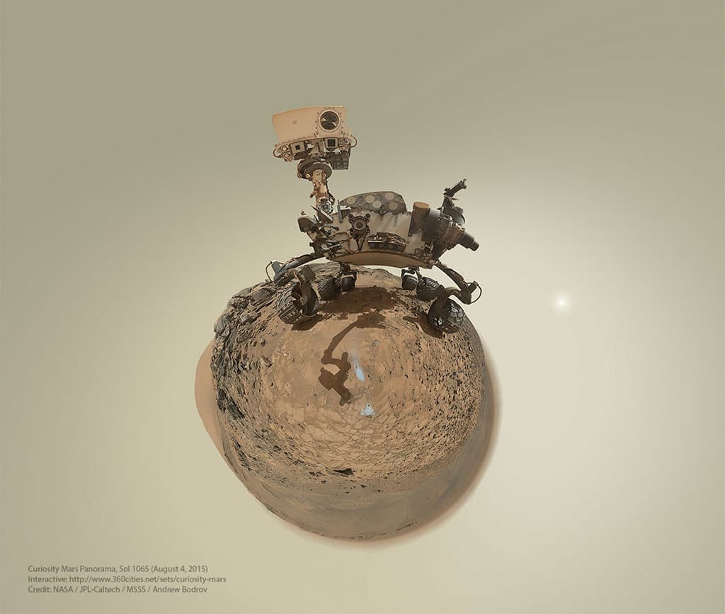 APOD: Little Planet Curiosity - August 22, 2015