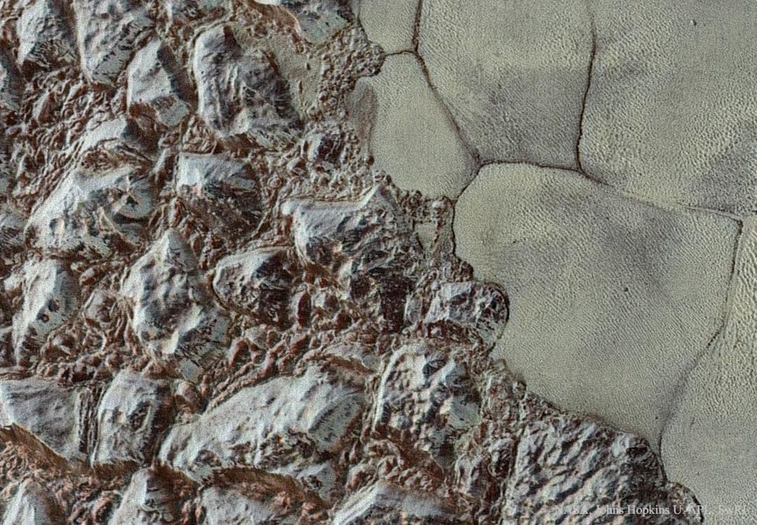 APOD: Pluto: From Mountains to Plains - December 14, 2015