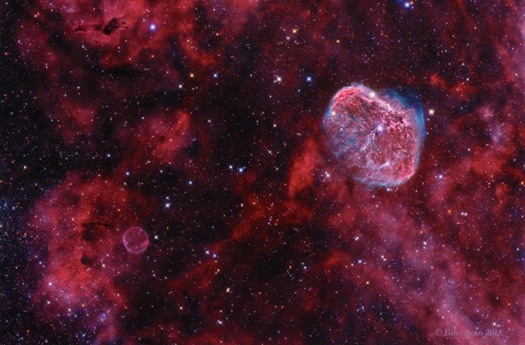 APOD: Cygnus: Bubble and Crescent - December 4, 2015
