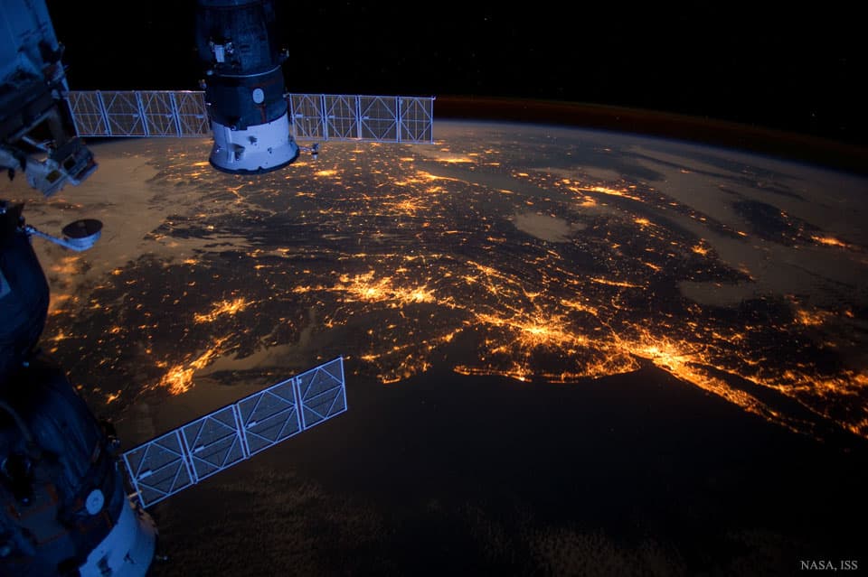 APOD: USA's Northeast Megalopolis from Space - February 24, 2016