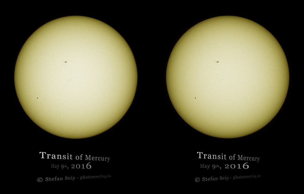 APOD: 3D Mercury Transit - May 20, 2016