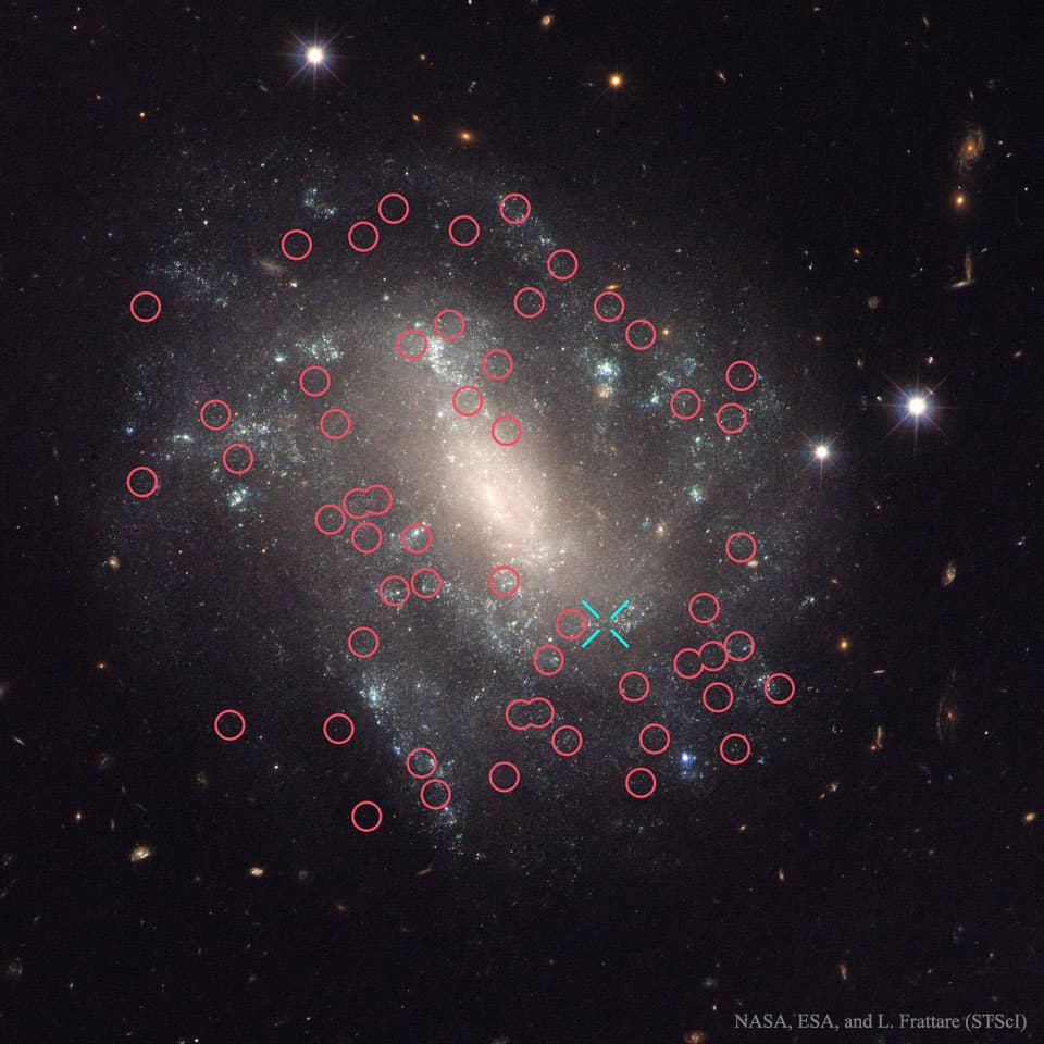 APOD: The Supernova and Cepheids of Spiral Galaxy UGC 9391 - June 6, 2016