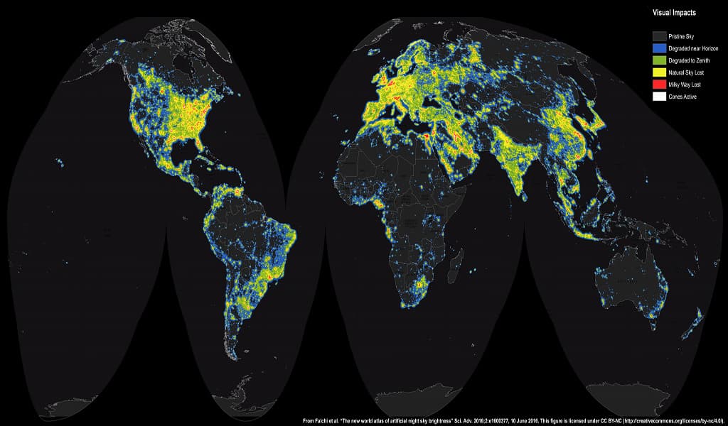 APOD: The New World Atlas of Artificial Sky Brightness - June 30, 2016