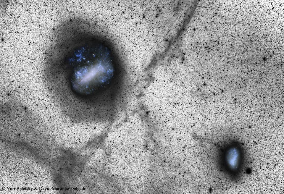 APOD: Deep Magellanic Clouds Image Indicates Collisions - July 25, 2016