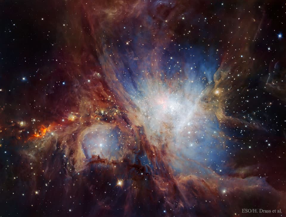APOD: The Orion Nebula in Infrared from HAWK-I - July 18, 2016