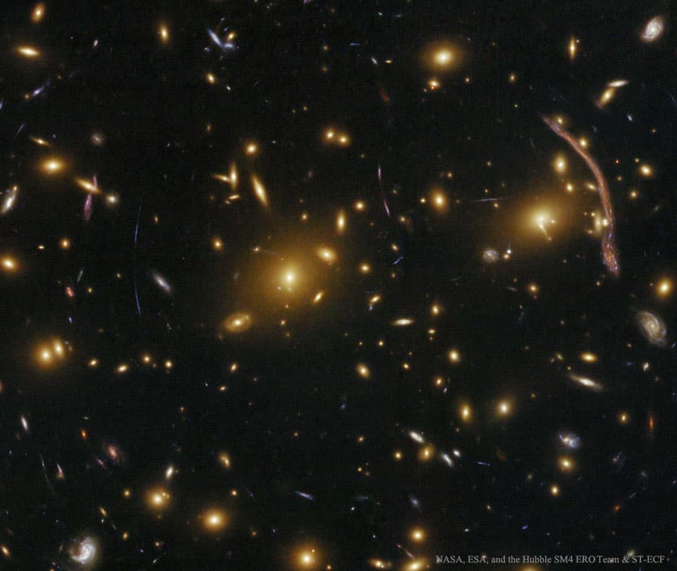 APOD: Abell 370: Galaxy Cluster Gravitational Lens - August 28, 2016