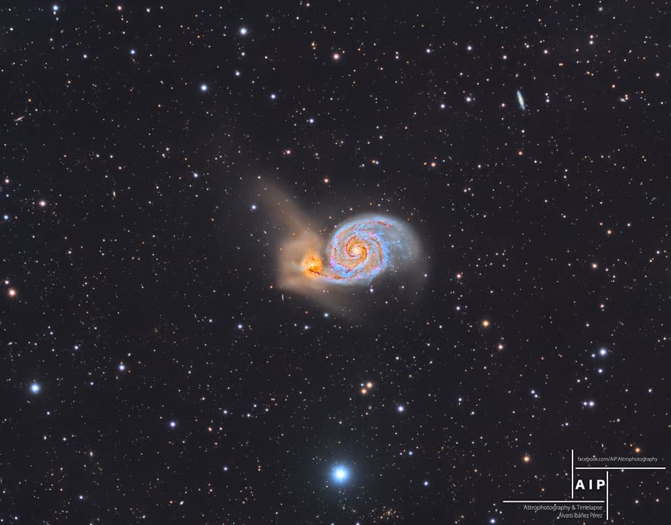 APOD: The Whirlpool Galaxy and Beyond - September 6, 2016